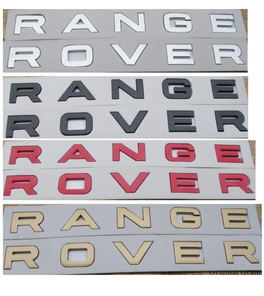 Aantal Letters Woord quot RANGE ROVER quot Kofferbak Badge Embleem Badges Emblemen voor Range Rover3929093