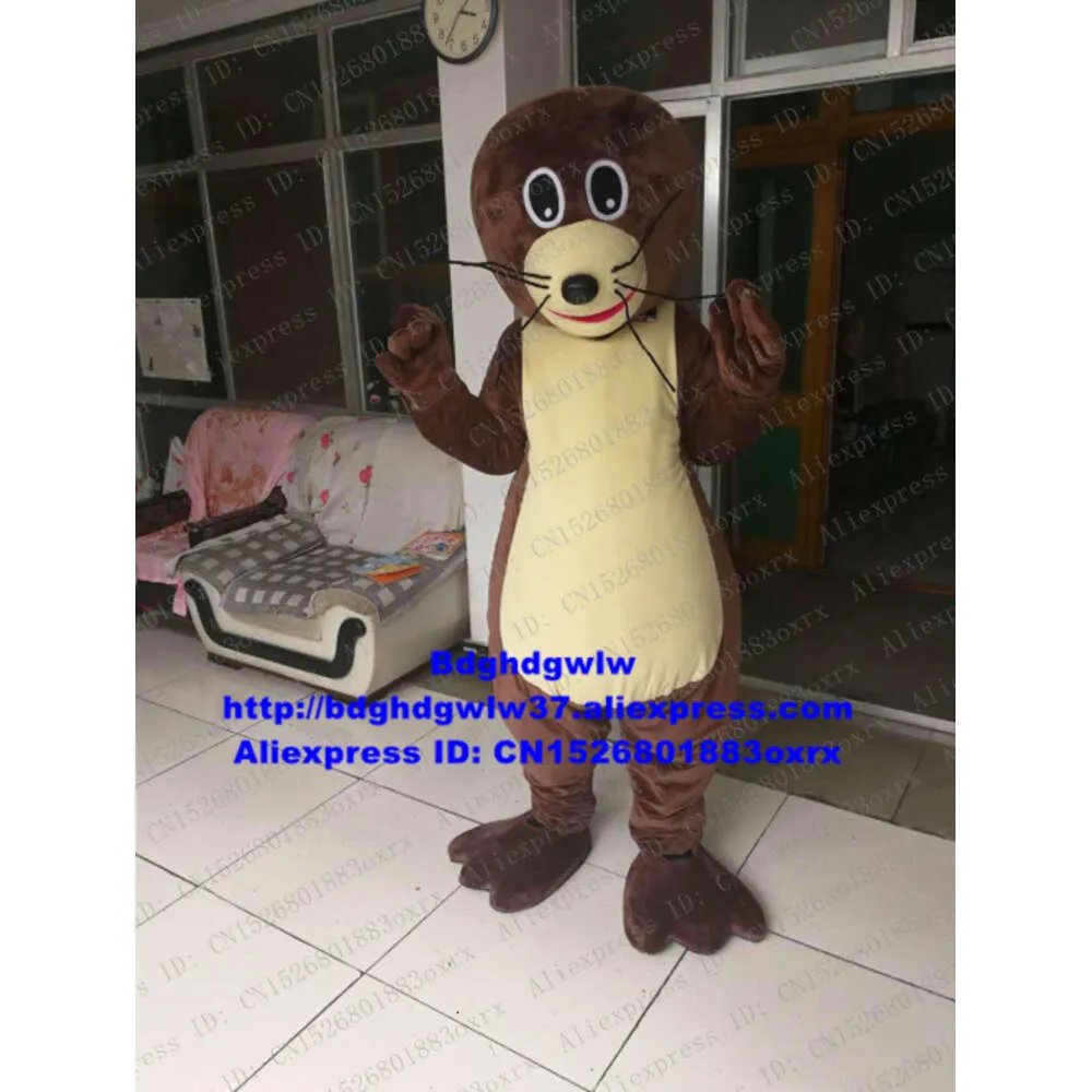 Mascot Costumes Brown Dog Lion Sea Psy Fur Mascot Costume Adult Cartoon Postacie marka Plan Promocja centrum handlowe ZX1454