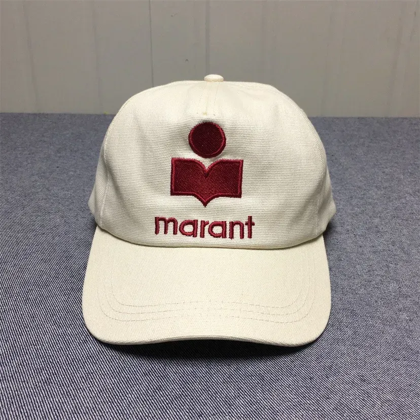 Czapki kulkowe luksusowe projektanci czapki kulowe czapki ciężarówki haftowe czapki haftowe zwykłe czapkę Marant dla mężczyzn i kobiet 2023