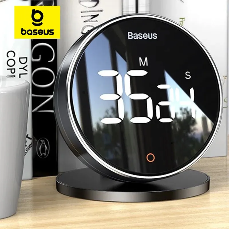 BASEUS MAGNECTER CONTORD CLOCT CLOCK TIMER دليل مؤقت التصميم الرقمي على مدار الساعة على مدار الساعة الموقت التوقيت ساعة التوقيت 240308