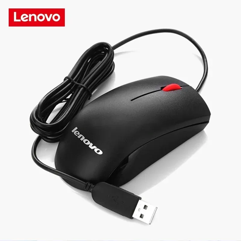 Мыши Lenovo M120PRO беспроводные USB -мыши черные портативные бизнес -офис Специальные эргономические упрощенные мышиные компьютеры аксессуары комнаты