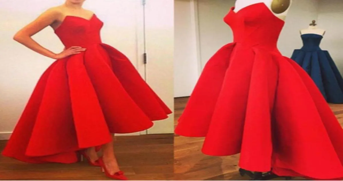 Vestidos de cocktail vermelho, namorado, piso baixo comprimento de cetim de pisos uma linha de festas fomais vestidos de festas personalizados