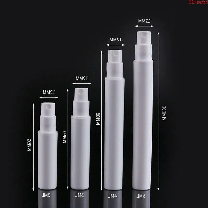2ml 3ml 4ml 5ml Bottiglie spray atomizzatore portatili vuote Fiale per penna di profumo Trucco cosmetico Plastica PP Contenitori per campioni da viaggio Sioij