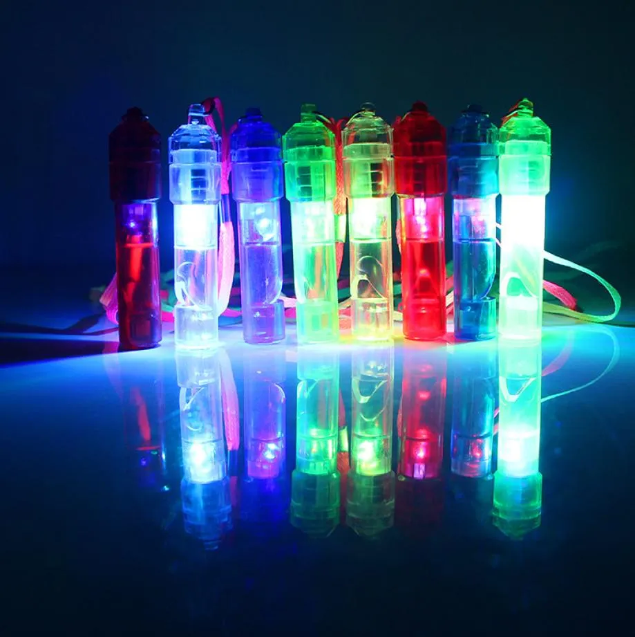 LED Light Up Whistle Colorful Luminous Noise Maker Kids Toys Birthday Party Novelty Props Christmas Party SuppliesT2I54412816761