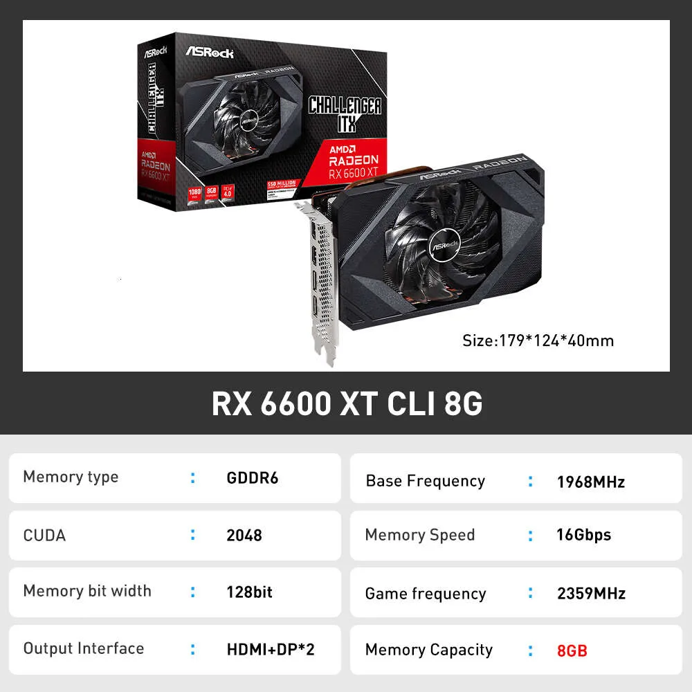 Amazon.com: ASRock AMD Radeon RX 6600 XT Challenger D 8GB OC