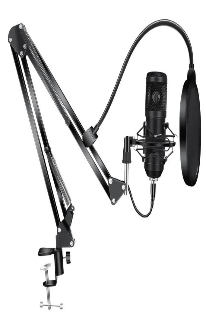 BM800 kondensormikrofonsatser BM 800 USB för datorkaraoke mikrofonpopfilter för ljudstudioinspelning Microfone Gamer7607949