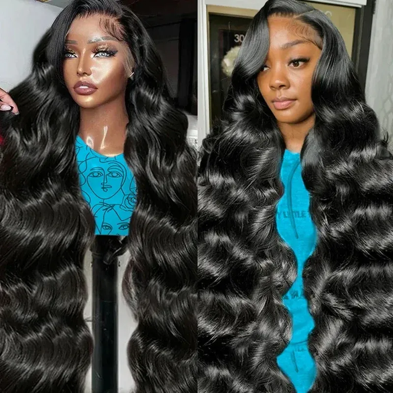 250%Transparent Body Wave 13x6 Hd Lace Front Human Hair Wig Brazilian Remy 200 Density 13x4 Frontal Wigs Water Wave for Women