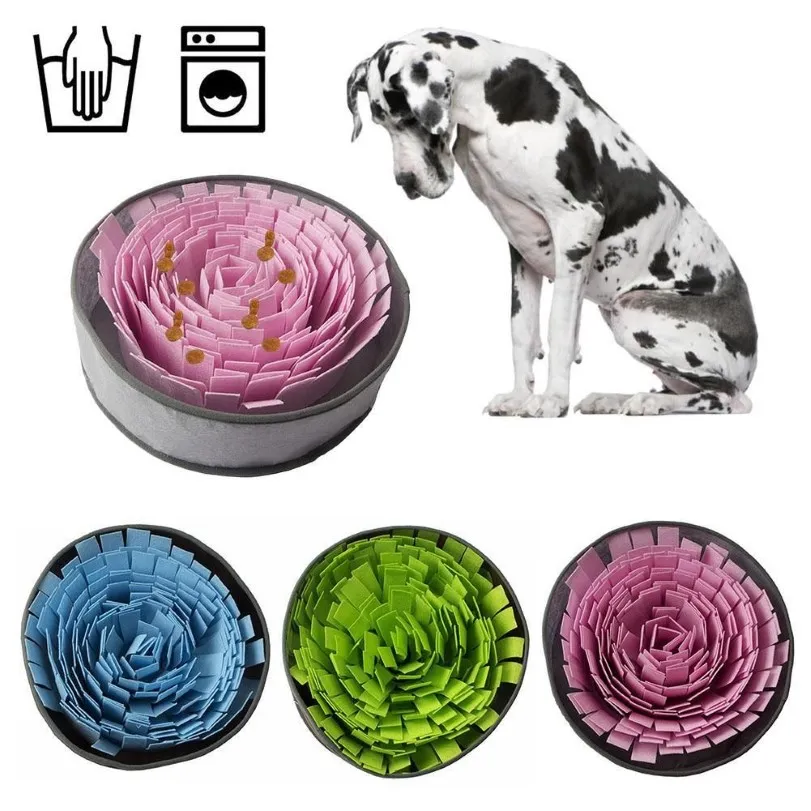 Pet Dog Sniffing Mat Cat Dog Slow Feeding Mat Food Dispenser Relieve Stress Nose Work Toy Dogs Snuffle Mat Training Blanket 201223340y