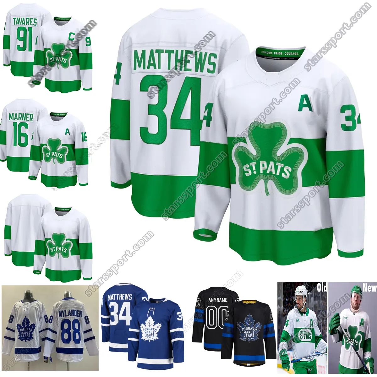 Vente chaude 34 maillot de hockey Auston Matthews 16 Mitchell Marner feuille d'érable de Toronto Nylander Ryan Reaves Morgan Rielly Max Domi Tyler Bertuzzi John maillots