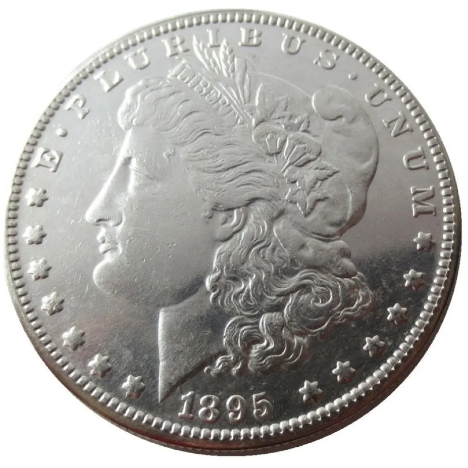 90% Silver US Morgan Dollar 1895-P-S-O Ny gammal färghantverk Copy Coin Brass Ornaments Home Decoration Accessories3284