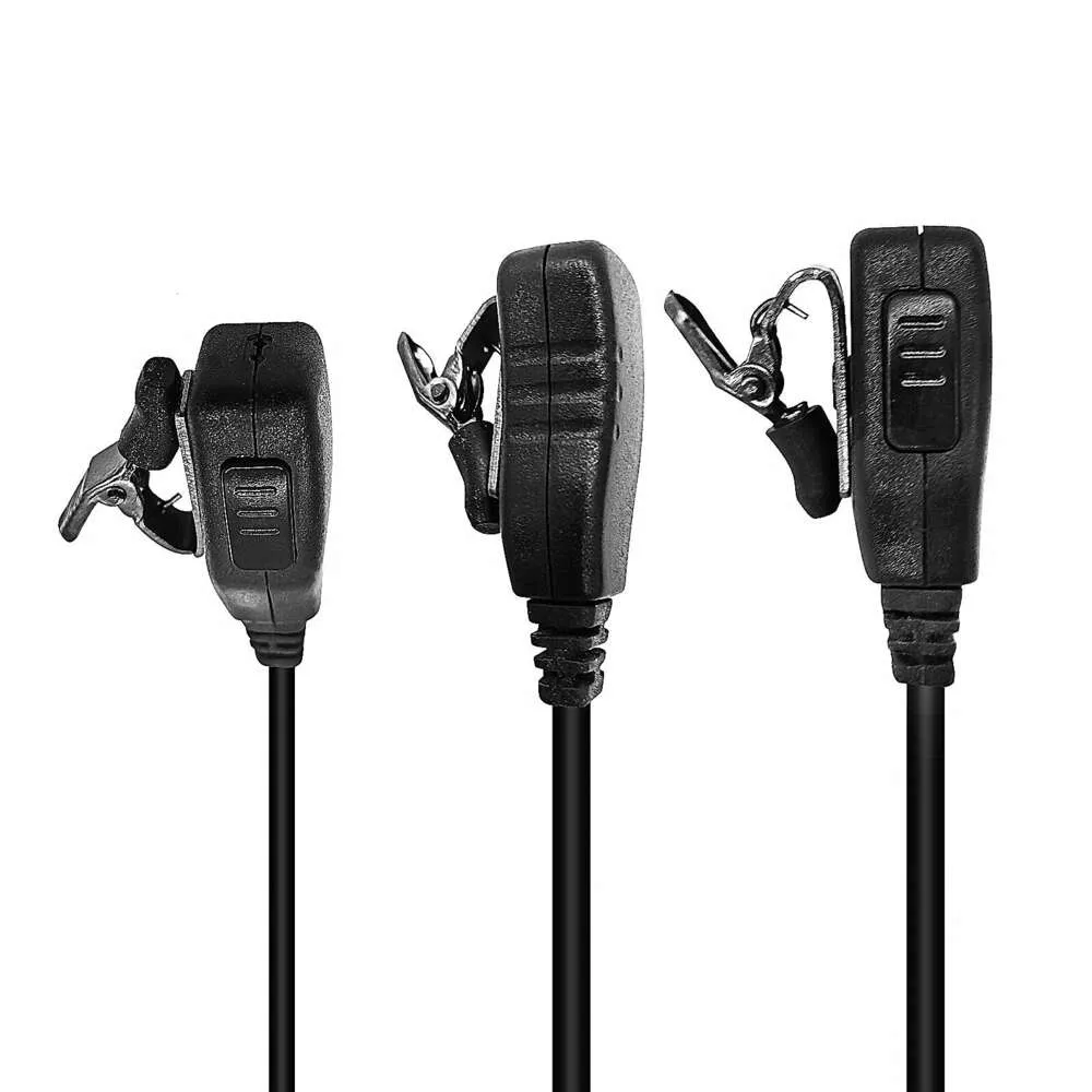 Pdflie Écouteurs intra-auriculaires Vapor Earbuds Oreillette M1 avec câble à bobine PTT Mic pour talkie-walkie Motorola CLS1110 CLS1140 CLS 1110 1140 BPR40 CP200 CP185