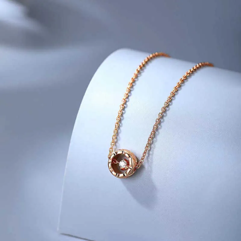 Pulseira de grade de diamantes Xiaoxiangjia COCO de alta versão com banho de ouro rosa 18K para mulheres, um acessório versátil e luxuoso