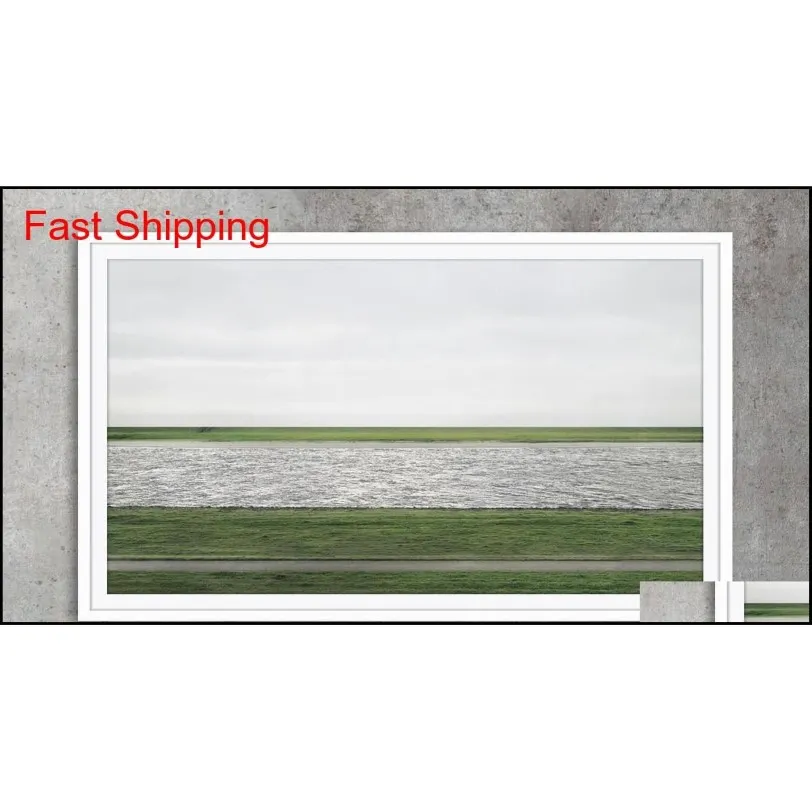 Schilderijen Andreas Gursky Pography Rhein Ii Art Posters Print Po Pape qylOWX packing2010228z