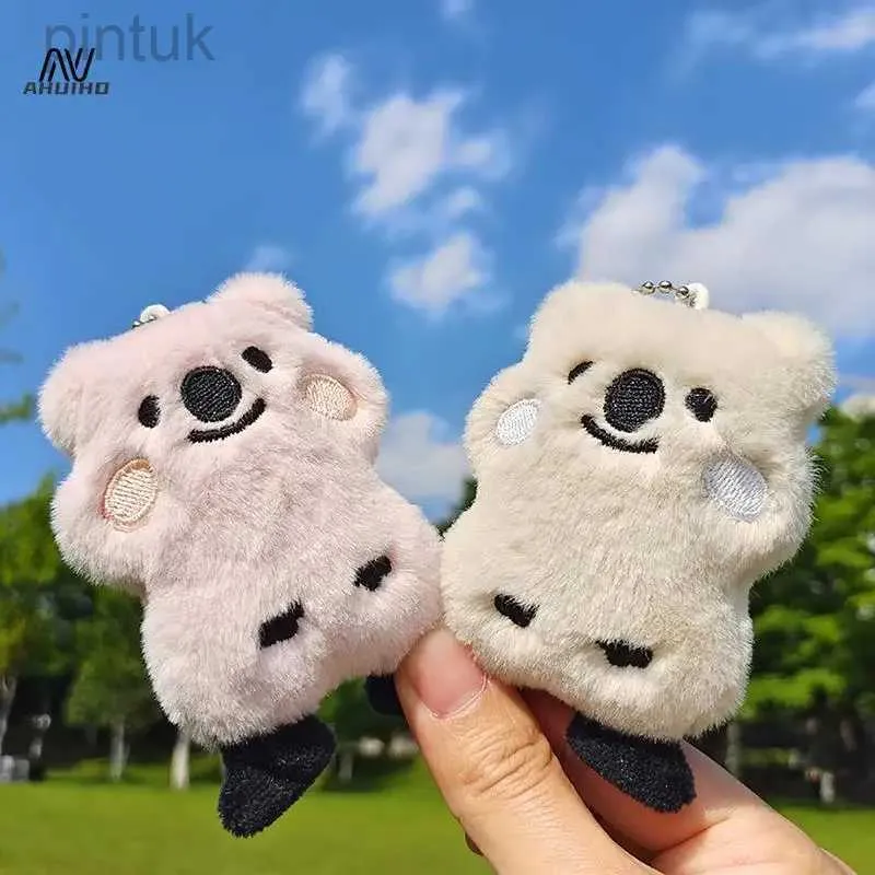 Cute Quokka & Koala Plush Keychain - Cartoon Doll Bag Charm
