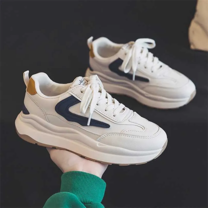 Walking Shoes Casual Shoes Spring Autumn and Winter Women's Running Shoes Trendy Little White Popular On the Live Broadcast Casual