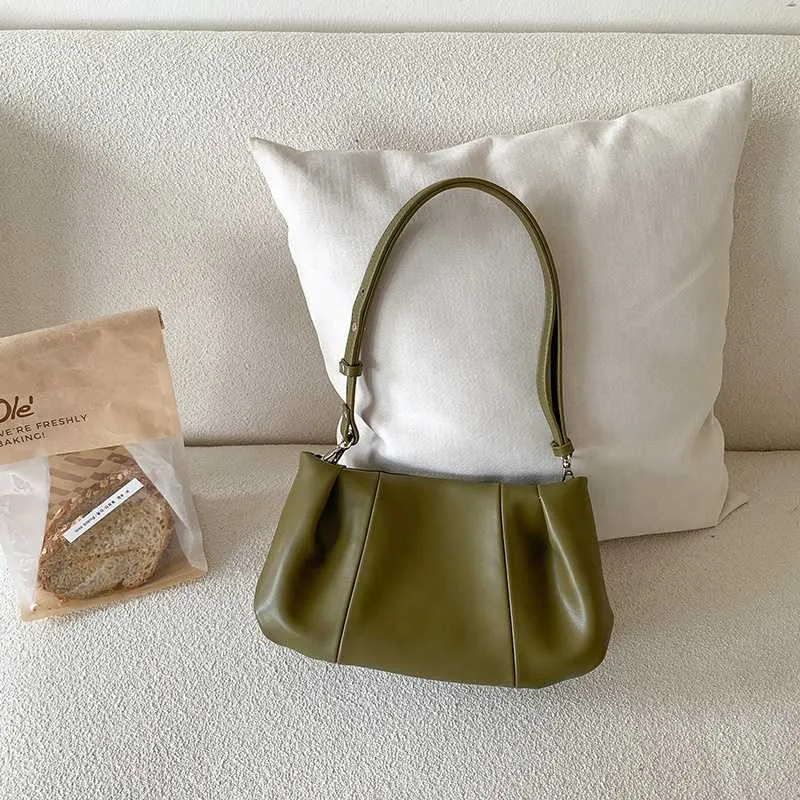 HBP небрендовая оптовая продажа 2024 года, высококачественная мягкая сумка на плечо из искусственной кожи, оливково-зеленая модная сумка через плечо, индивидуальная сумка для женщин