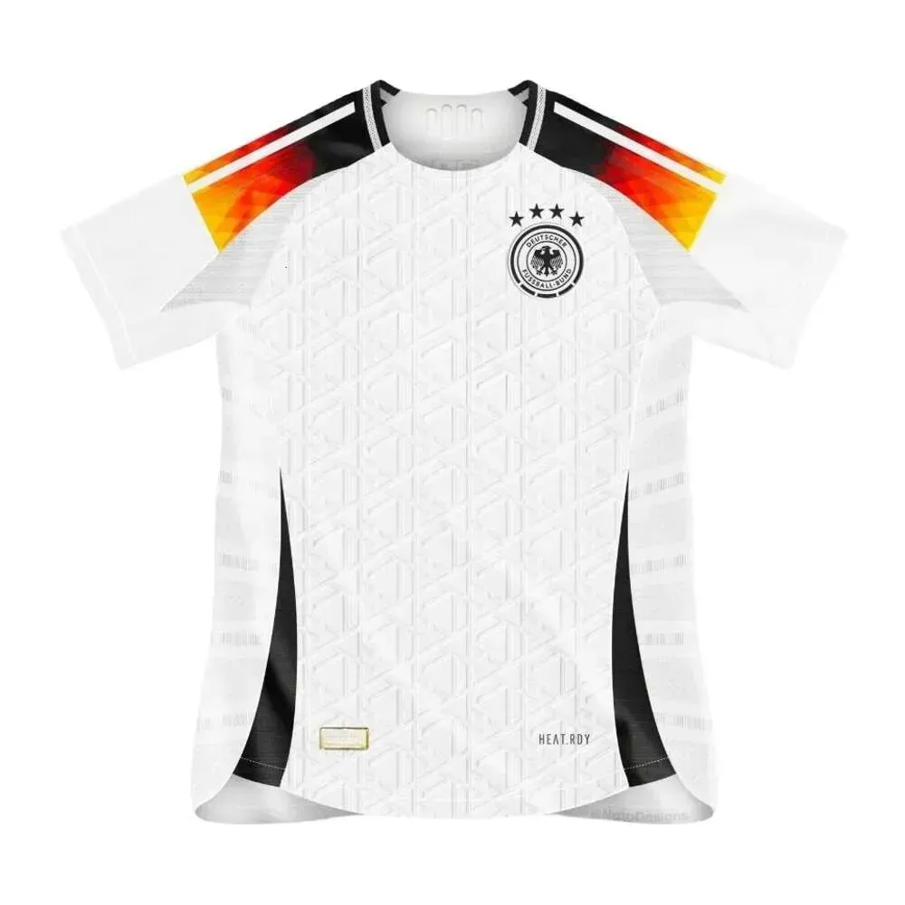 2024 Copa Europeia Alemanha Futebol Jerseys Hummels Kroos Gnabry Werner Draxler Reus Muller Gotze Homens e Crianças Kit Fãs Jogador Versão Camisa de Futebol Uniforme