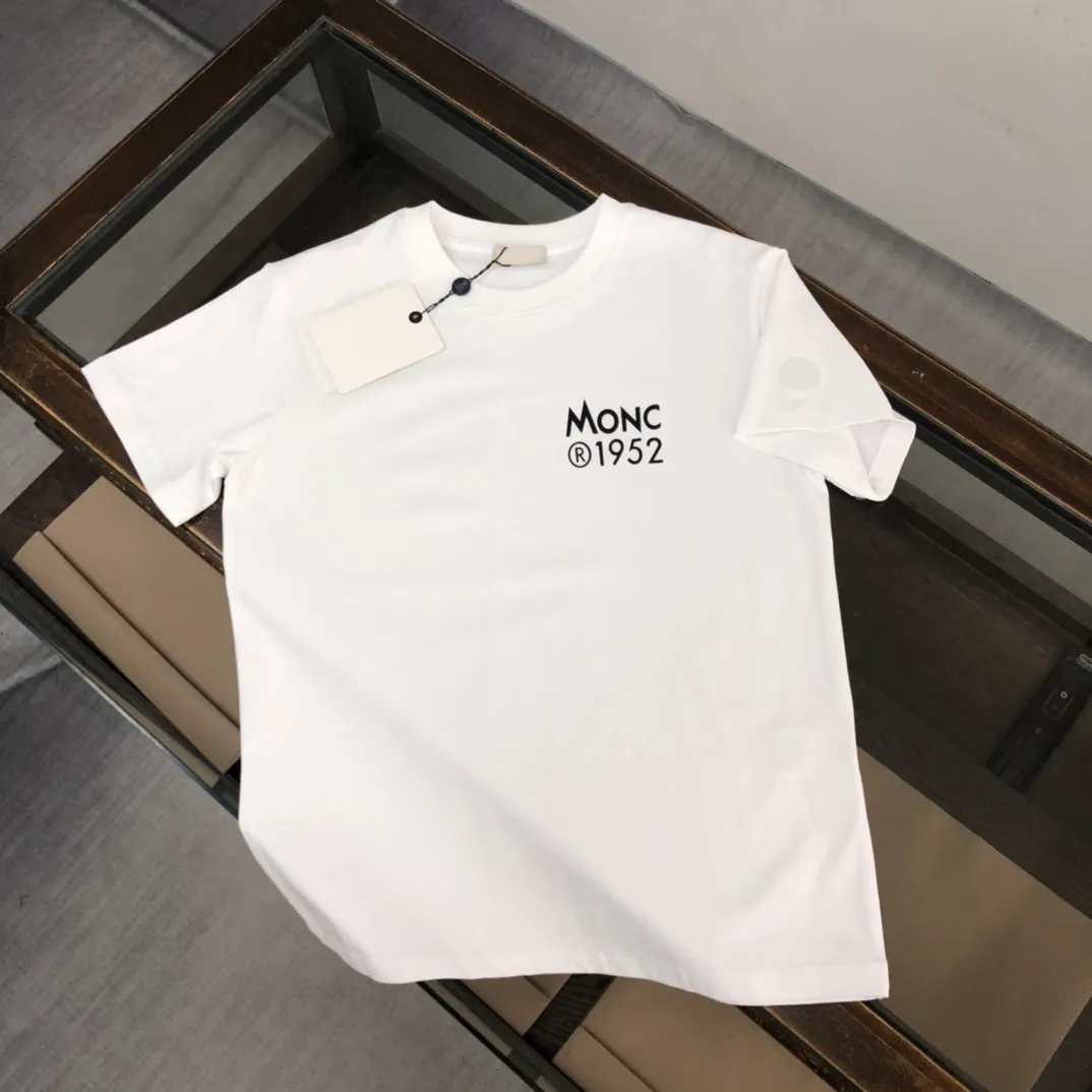Monclair mannen designer t-shirt tees polo's ronde hals bedrukt polar stijl zomerkleding met straat puur katoenen t-shirt voor heren en vrouwen