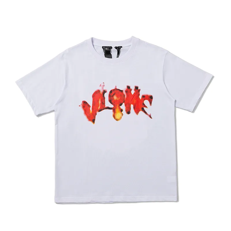 VLONE T-shirt Big "V" TsgirtMen's / Women's Couples Casual Fashion Trend High Street Loose HIP-HOP100% Cotton Printed Round Neck Shirt US SIZE S-XL 1535