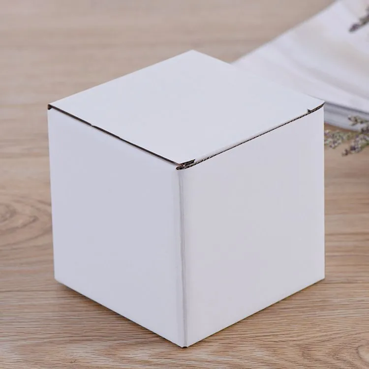 Wholesale! white paper box packaging Carton white Glossy Lamination Carton white paper case for cup packaging