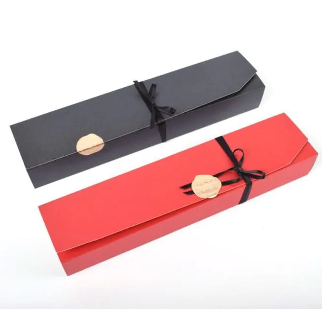 Mode Chocolade Papier Doos Zwart Rood Party Chocolade Geschenken Verpakking Dozen Voor Valentine039s Dag Kerst Verjaardagslevering L9537510