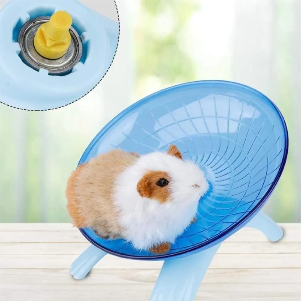 Small Animal Supplies Pet Hamster Flying Saucer Exercise Wheel Mouse Running Disc Toy Cage Accessories For Little Animals285S