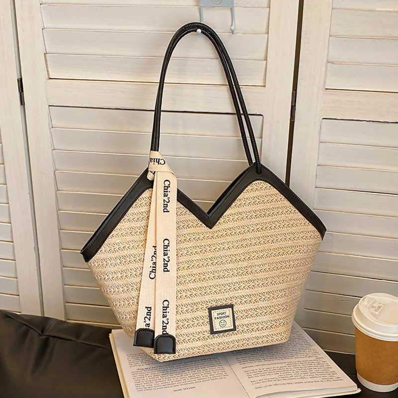 Handheld Straw Tote Bag For Women Versatile Commuter Bag With Large Capacity And Fashionable Design From Findluxury 26.07 DHgate.Com