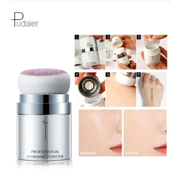 Pudaier merk losse poeder paddestoel gezicht contour olie controle afwerking poeder instelling make-up foundation instelling poeder 5642863