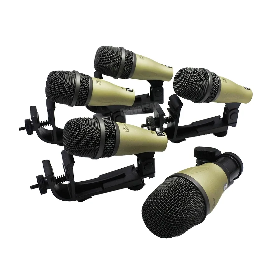 Microphones Q71 Q72 DK705 microphone à tambour coup de pied caisse claire tom ensemble de grosse caisse micro instrument micro dynamique avec clip de fixation