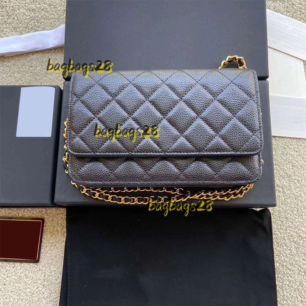 Sacs à bandoulière Sac à chaîne classique Pochette à rabat Sac à main Amélioré Moraillon magnétique Métal Zip Cc Woc Sac Pochette Cross Body en cuir de veau Sacs caviar matelassés en cuir d'agneau2024