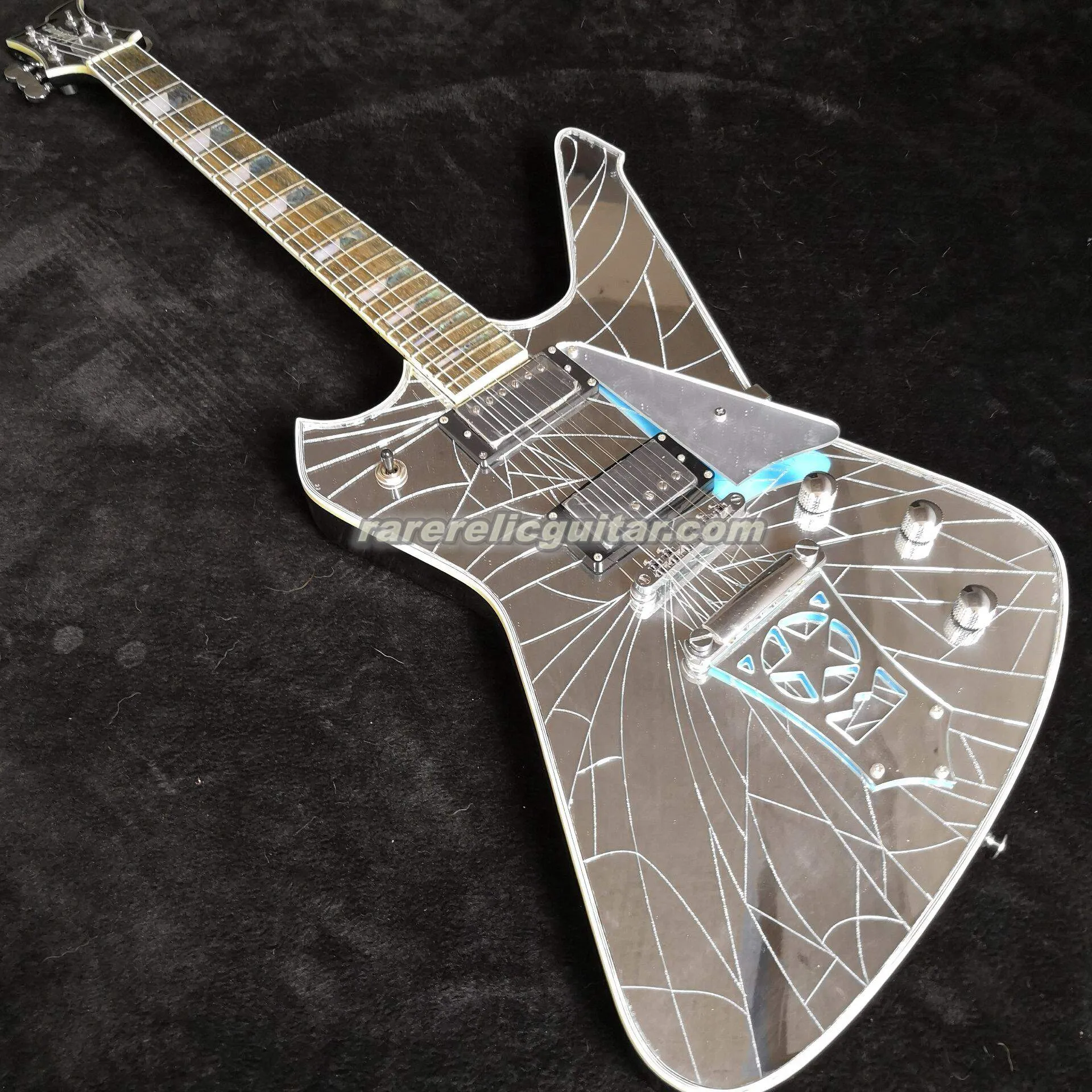ギター Cracked Mirror_No brand Platinum Ibanez PS1CM Paul Stanley Signature PS Series