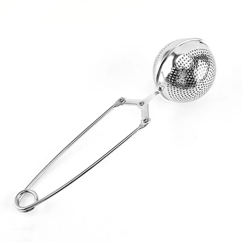 Colored Handle Tea Strainer Tool Stainless Steel Infuser Ball