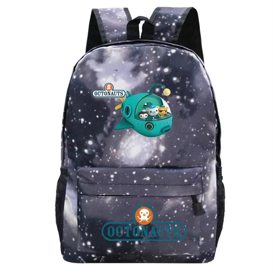 Backpack The Octonauts Backpacks Students Children Cartoon Schoolbag Girl Boy Book Bags Teens Travel Knapsack Kawaii Mochila 242w