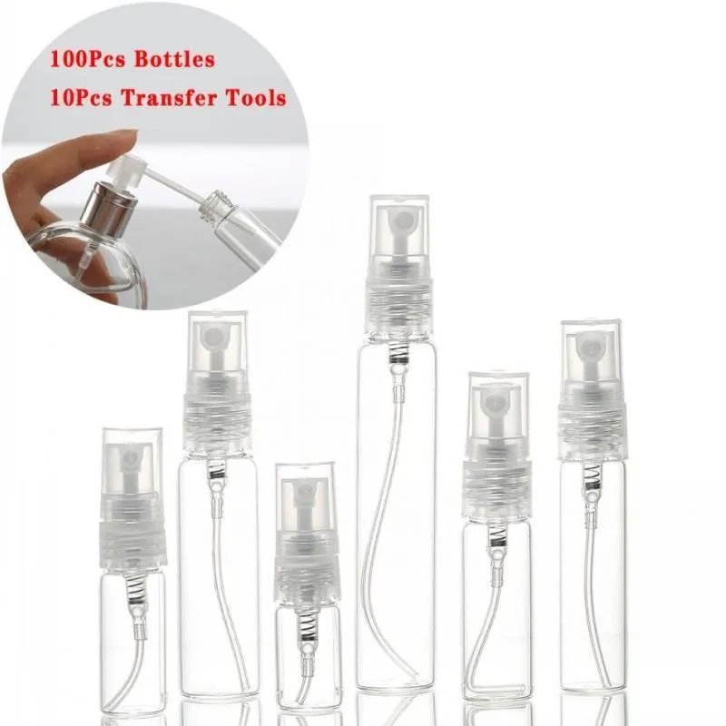 2 3 5 7 10 15 ml Gram Mini Clear Glass Spray Bottle Atomizer Refillable Parfym Bottle flaskan Fina Mist tom kosmetisk provgåva contai hlcd