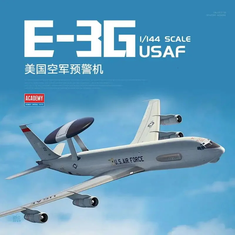 Akademia 12629 1/144 Skala USAF E-3G Sentry Model Zestaw 240219