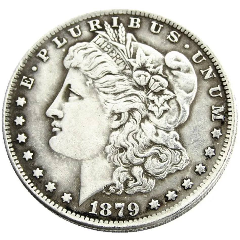 US 1879-P-CC-O-S Morgan Dollar copie pièce en laiton artisanat ornements réplique pièces décoration de la maison accessoires 306v