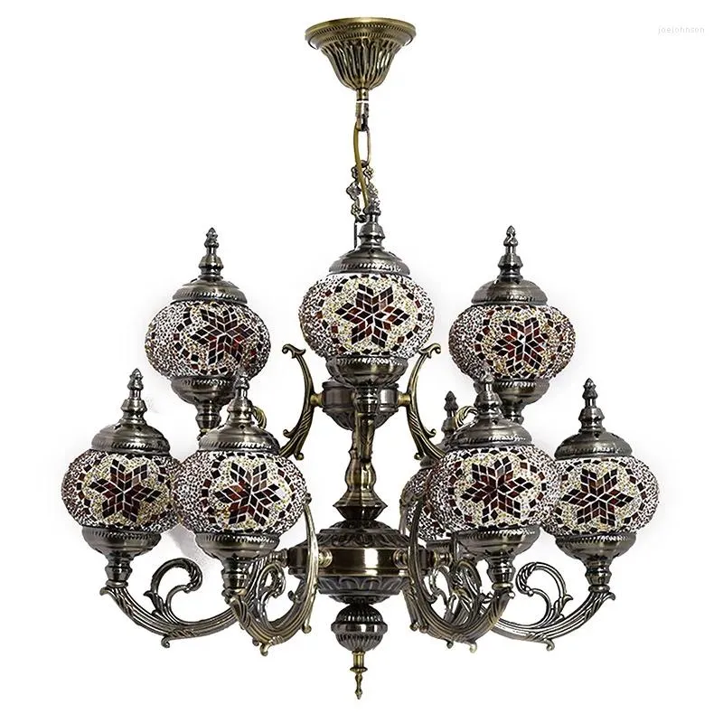 Pendant Lamps Mosaic Ceiling Hanging Lamp Turkish Chandelier