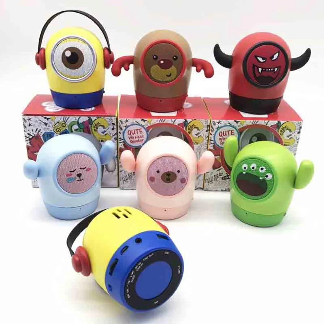 Minion Bluetooth głośnik bezprzewodowy mini karta wielofunkcyjna audio słodka kreskówka Doll Creative Gift5887234