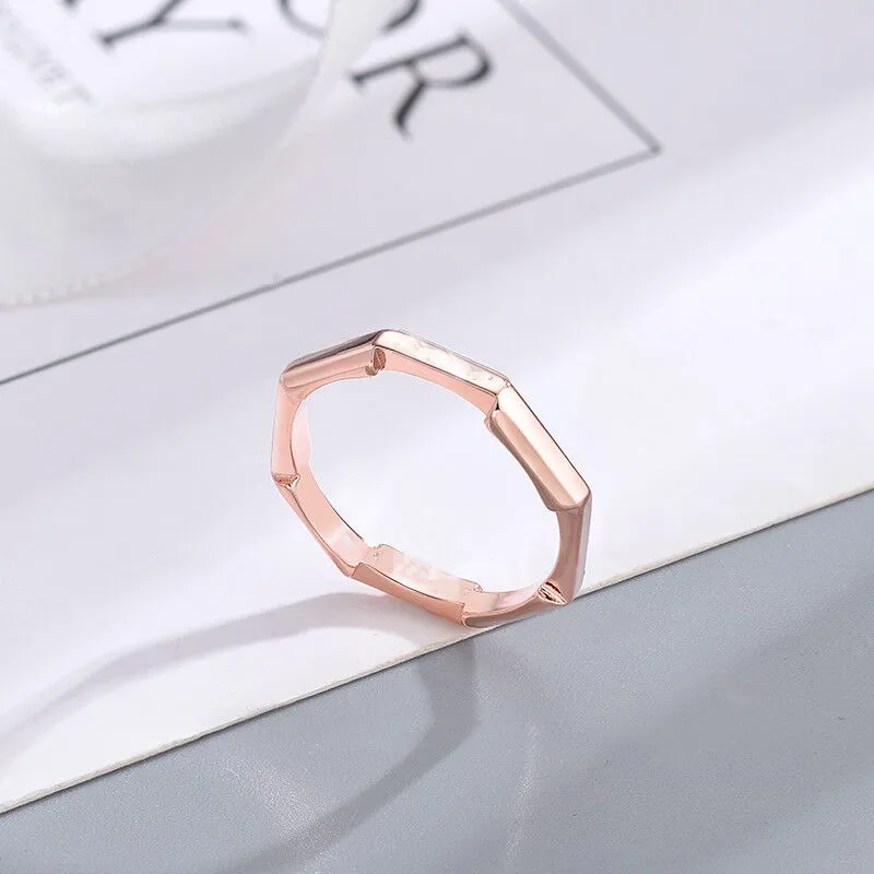 Stud ring link to love designer plated gold rings personality sparkling high quality luxury rings resplendent for women zh129 E4