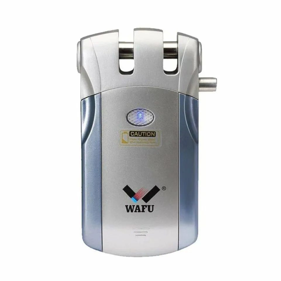 Wafu WF-018 Electric Door Lock Wireless Control With Remote Control Open & Close TMART LOCK Home Security Door Easy Installing 201302s