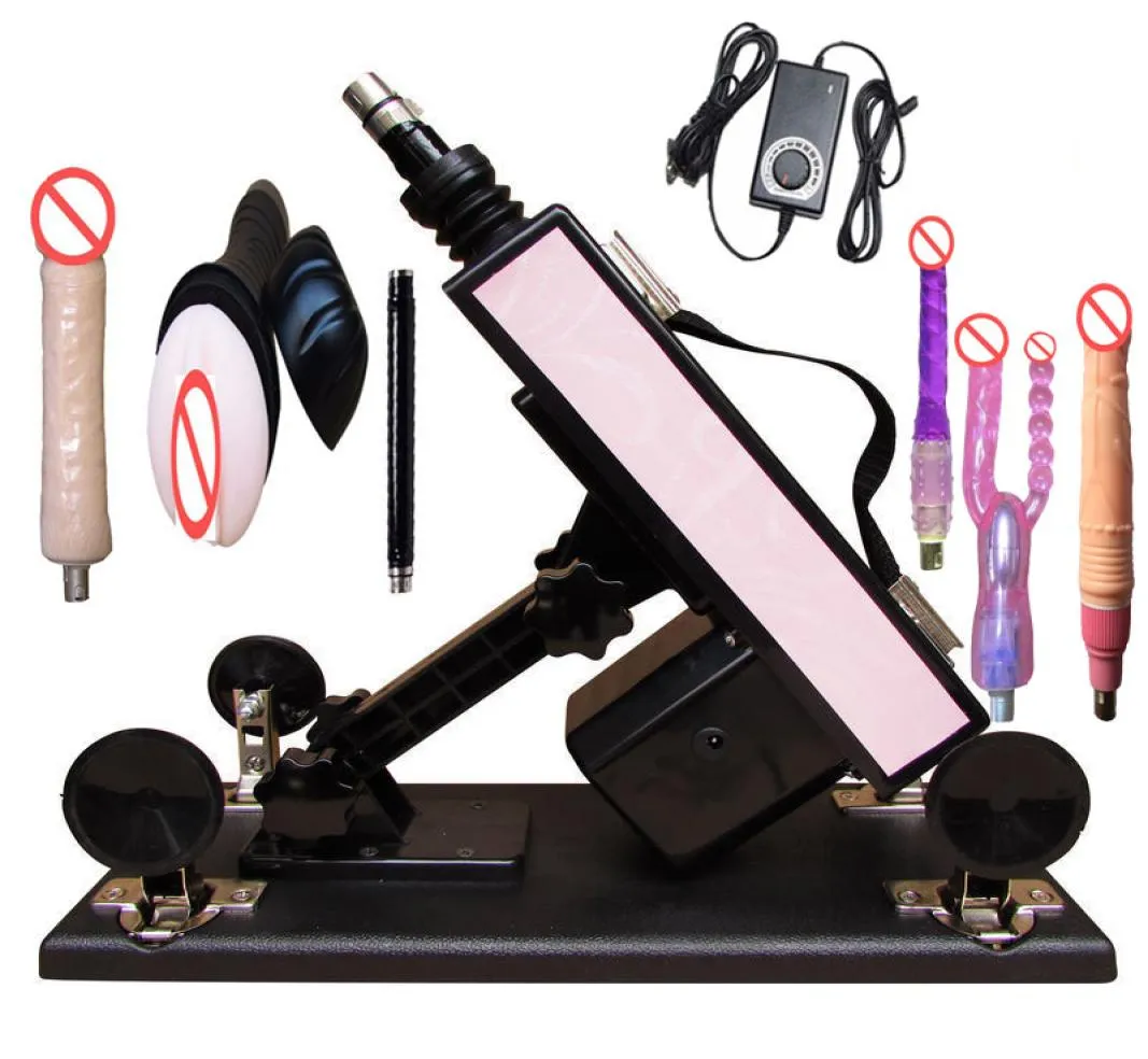 Neueste Mode Leistungsstarker Motor Leise Sexmaschine mit vielen Aufsätzen für Paare Automatische Sexmaschine mit Dildo und Vagina Mast4104431