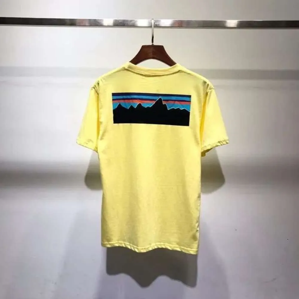 Chemise de créateurs Patagonie Men Shirt Spring Summer Fashion Mode Patagoni Shirt Letter Imprimée Patagoni Mens et femmes T-shirts à manches courtes décontractées détendue 609