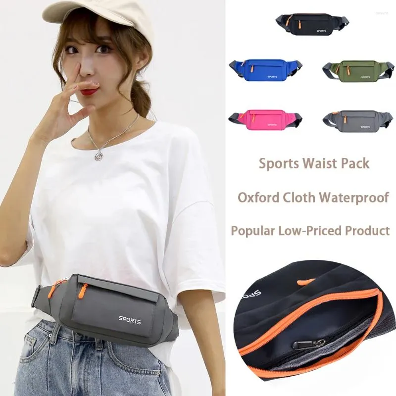 Taillezakken Sportpocket Mini Fanny Pack voor mannen Women Handige waterdichte Oxford Telefoontas Hip Belly Schouder Crossbody Cross Body