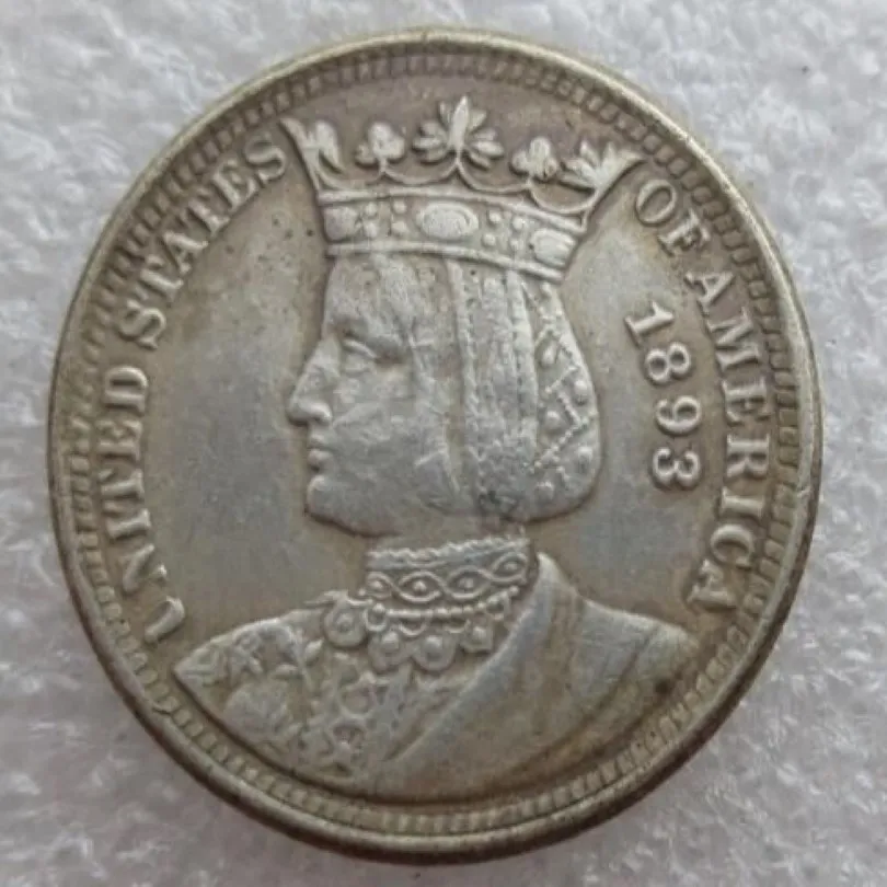 1893 Isabella Quarter Dollar Copy Coin Högkvalitativ hemtillbehör Silvermynt242n