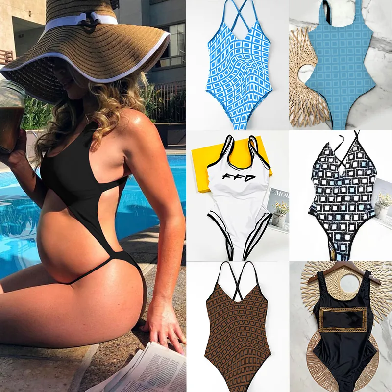 Créateur de mode Jeune Fille Bikini Ensemble Lettres Chaudes F Maillots De Bain Vêtements Push Up Maillot De Bain Dames Sexy Classique Bandage Maillot De Bain Une Pièce De Maternité Monokini