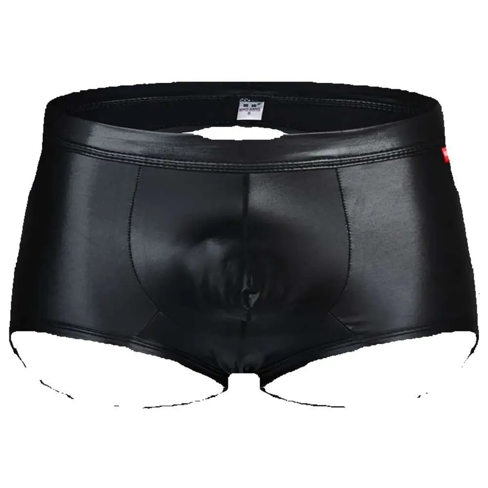 B Boxer B Shorts B Jockstrap Sexig underbyxor Läder för män T-back trosor Sissy Gay Pouch Erotic Boxershorts Underwear For Men Oxer T-Ac GG Oxer T-Ack Oxershorts