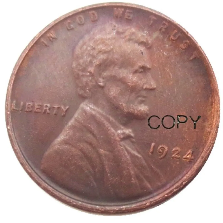 US 1924 P S D Grano Penny Head Un centesimo Copia in rame Accessori per pendenti Monete288h