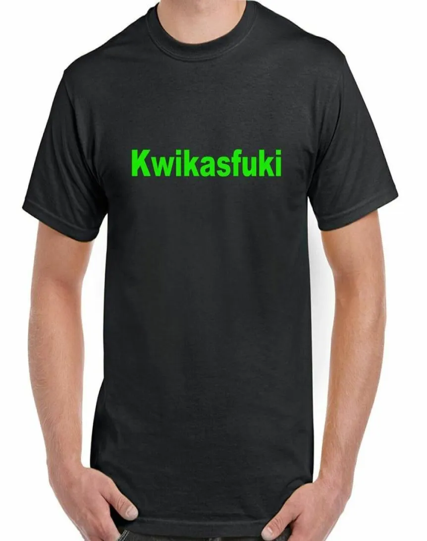 Kawasaki camiseta Kwikasfuki para hombre divertido motociclista moto Ninja deportes bicicleta Racing6545078