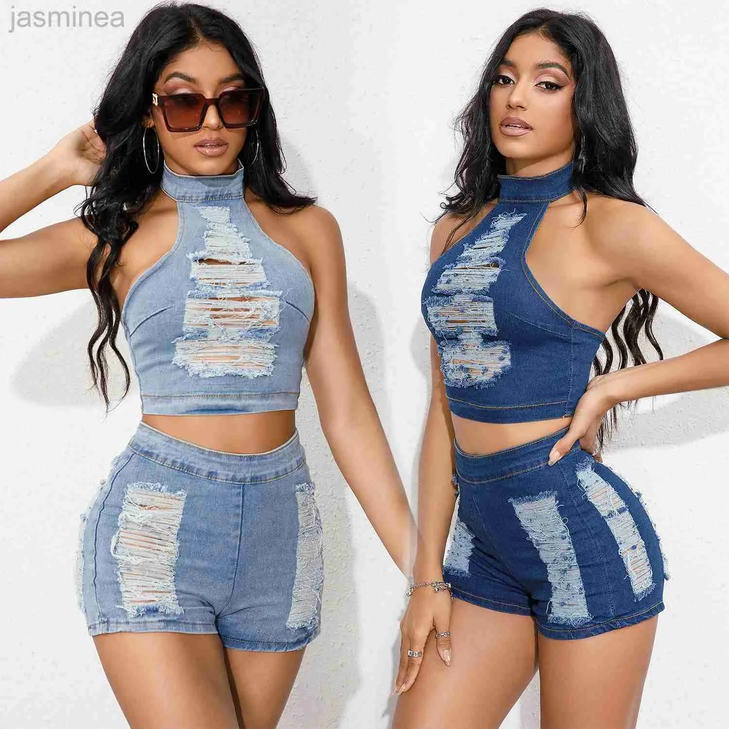 Women's Shorts Hot Sexy Bubble Butt Short Sets Summer Denim and Shorts Jeans Shorts Casual Blue Shorts ldd240312