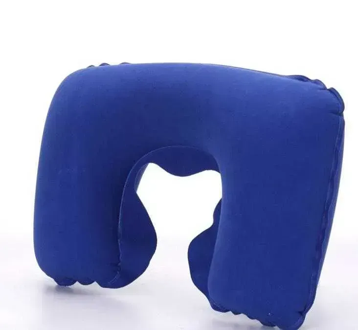 U Shaped Travel Pillow Inflatable Neck Car Head Rest Air Cushion for Travel Office Air Cushion Neck Pillow